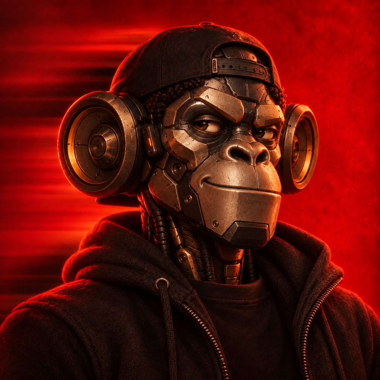 Robot monkey portrait of the Outbound Email Specialist