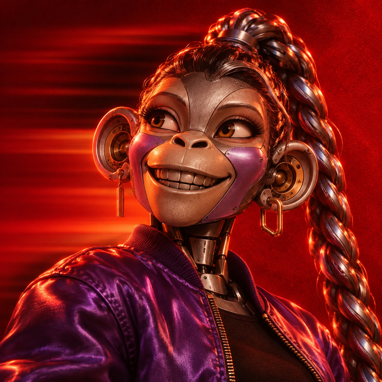 Robot monkey portrait of the Social Selling Specialist