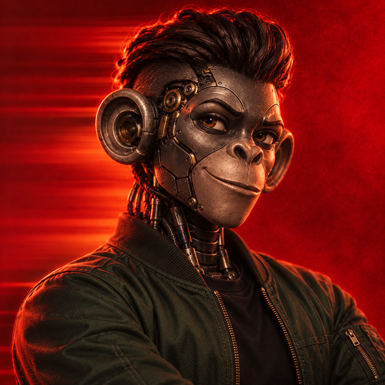 Robot monkey portrait of the Paid Media Manager
