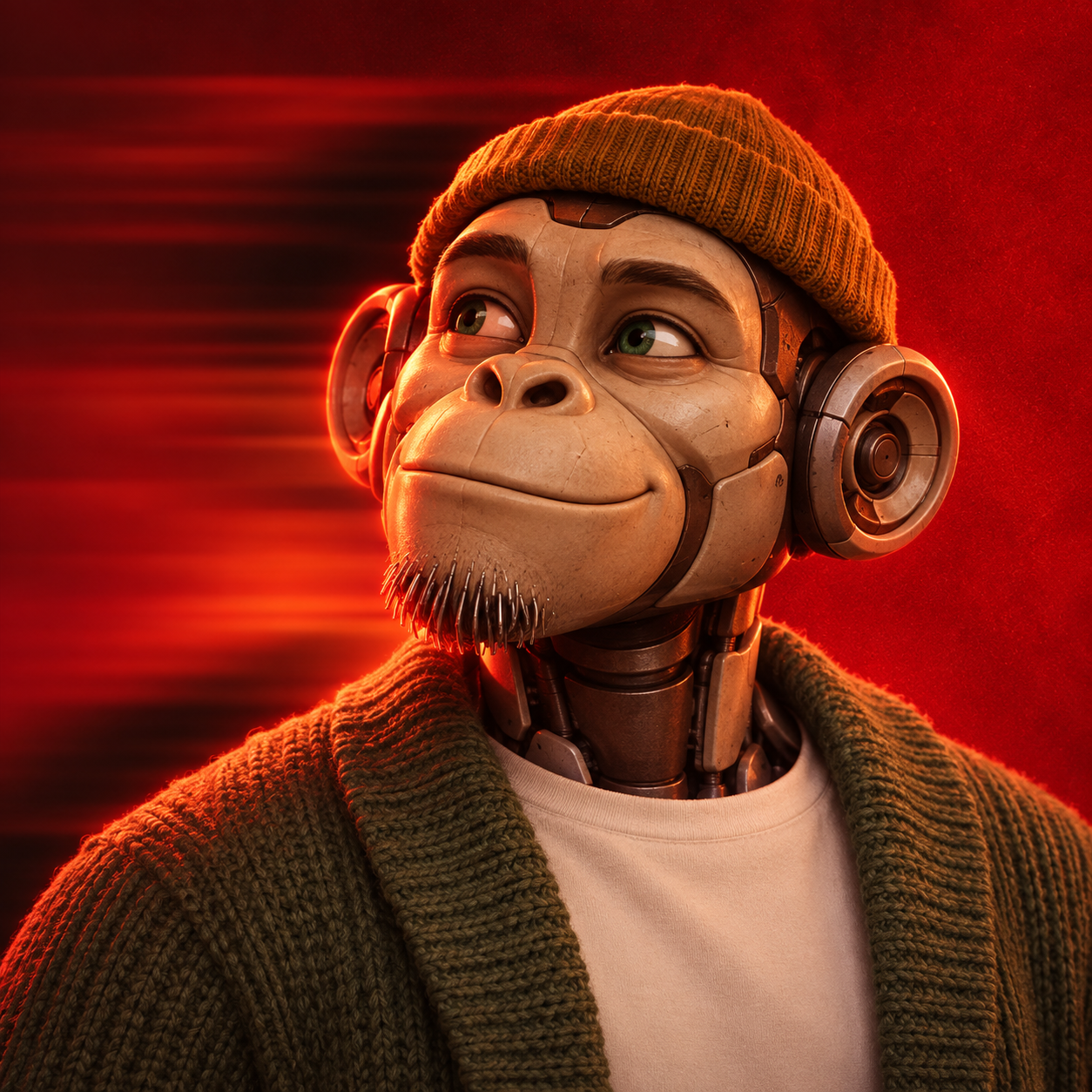 Robot monkey portrait of the Lifecycle Marketing Manager