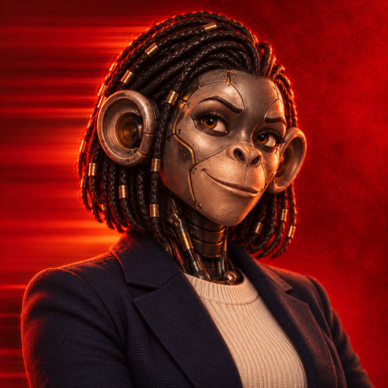 Robot monkey portrait of the Lead Qualification Specialist