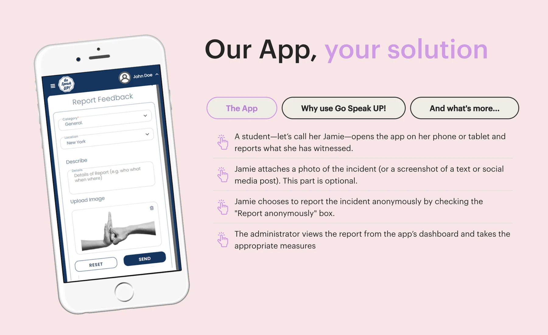 SpeakUP (Anti-bullying App) — project artifact